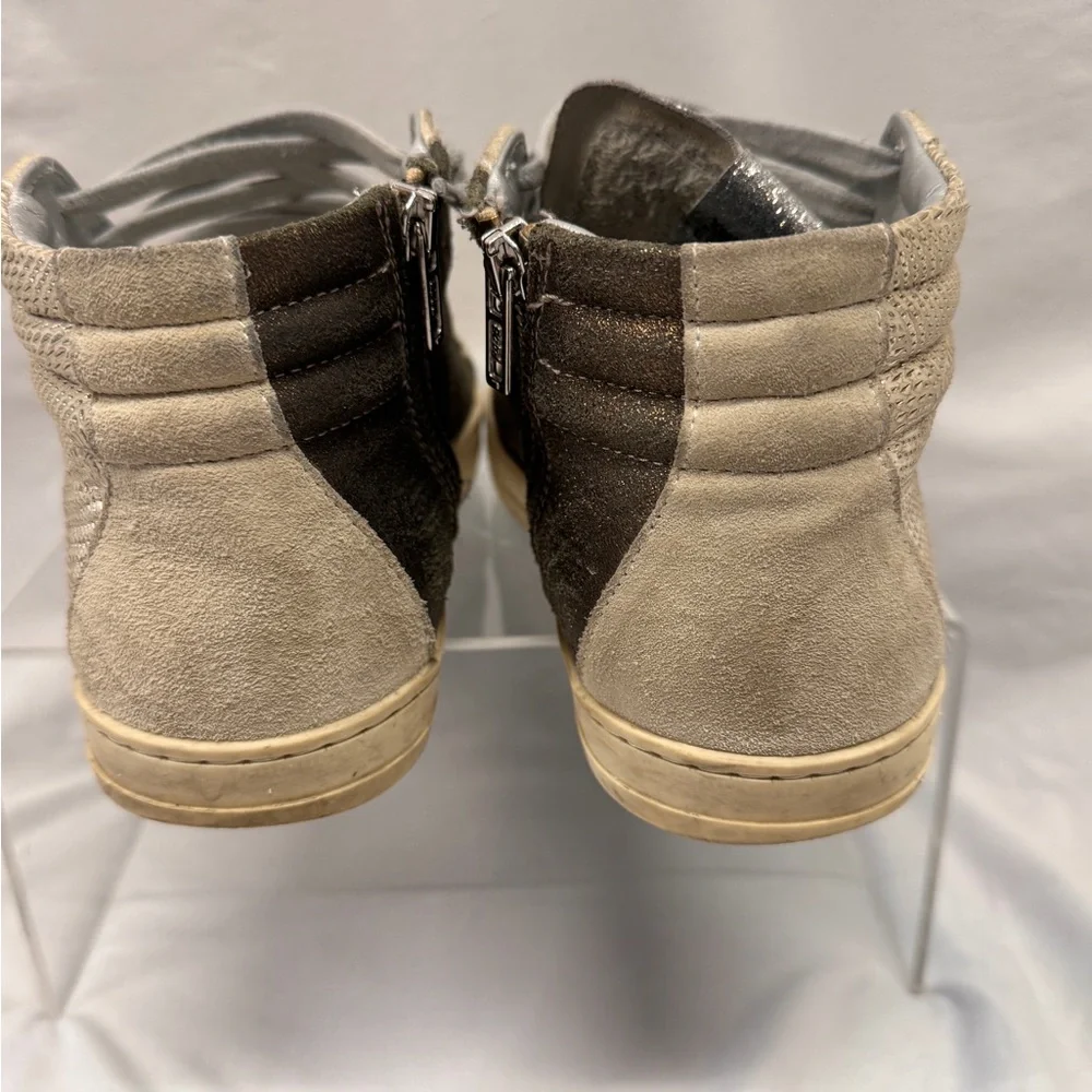 P448 Gold/Beige  High-Top Sneakers - Picture 5 of 8